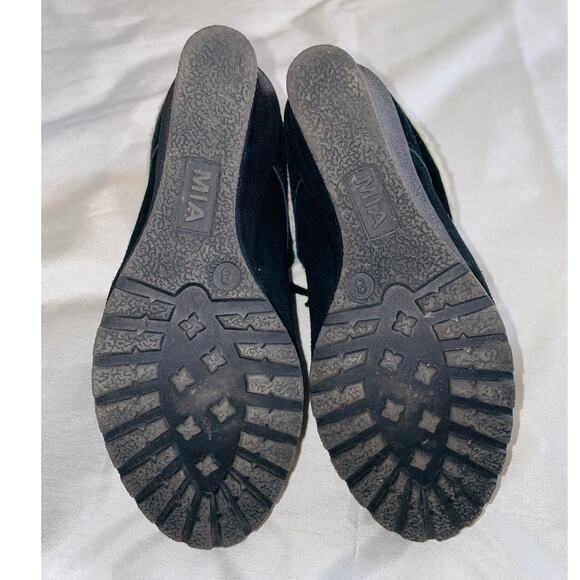 MIA Darcey Wedge Boots - Women's Size 8 M - Sherpa Trim‎ - Picture 10 of 11